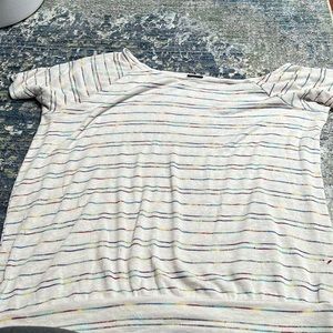 Rainbow striped shirt Torrid